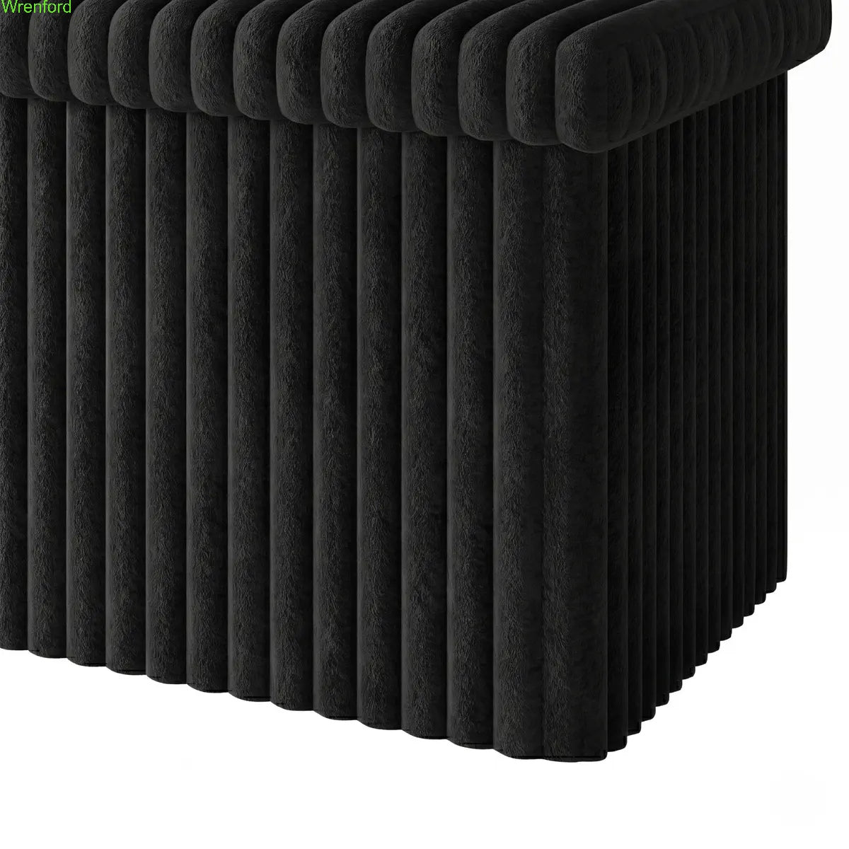 Tufted Folding Storage Ottoman Bench 30"