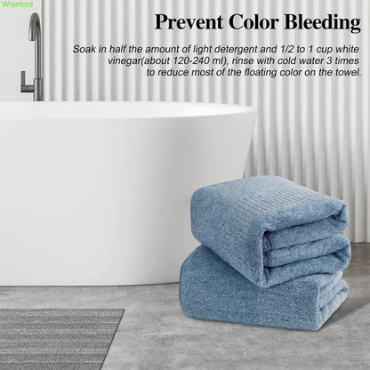 Large Super Absorbent Bath Towels – 2 or 4 Pack, Quick Dry & Soft