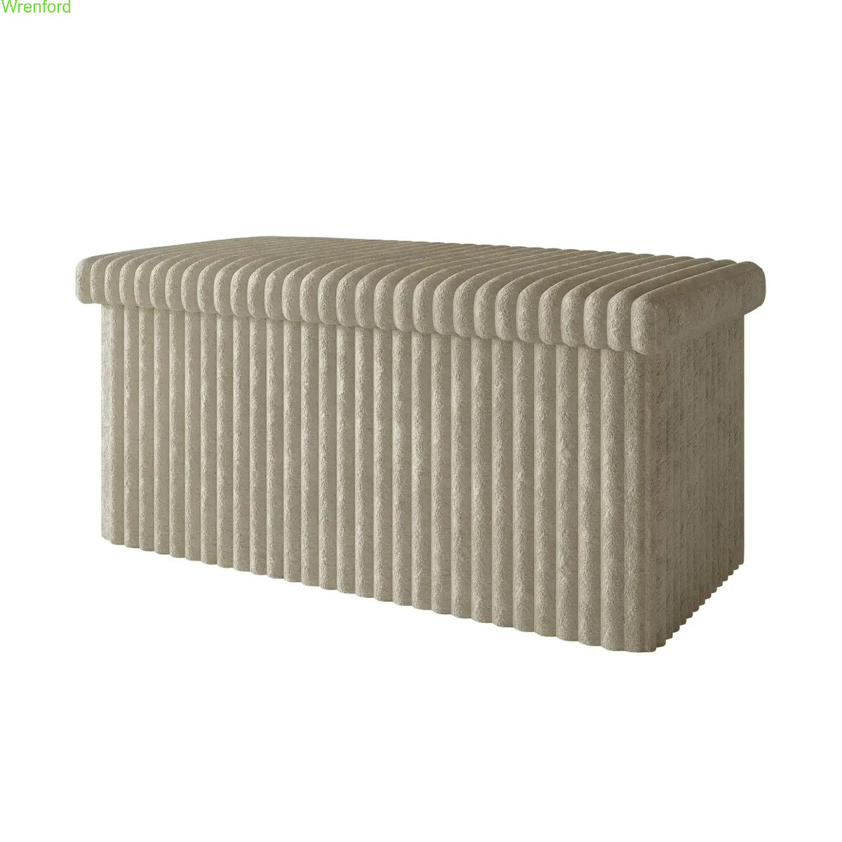 Tufted Folding Storage Ottoman Bench 30"