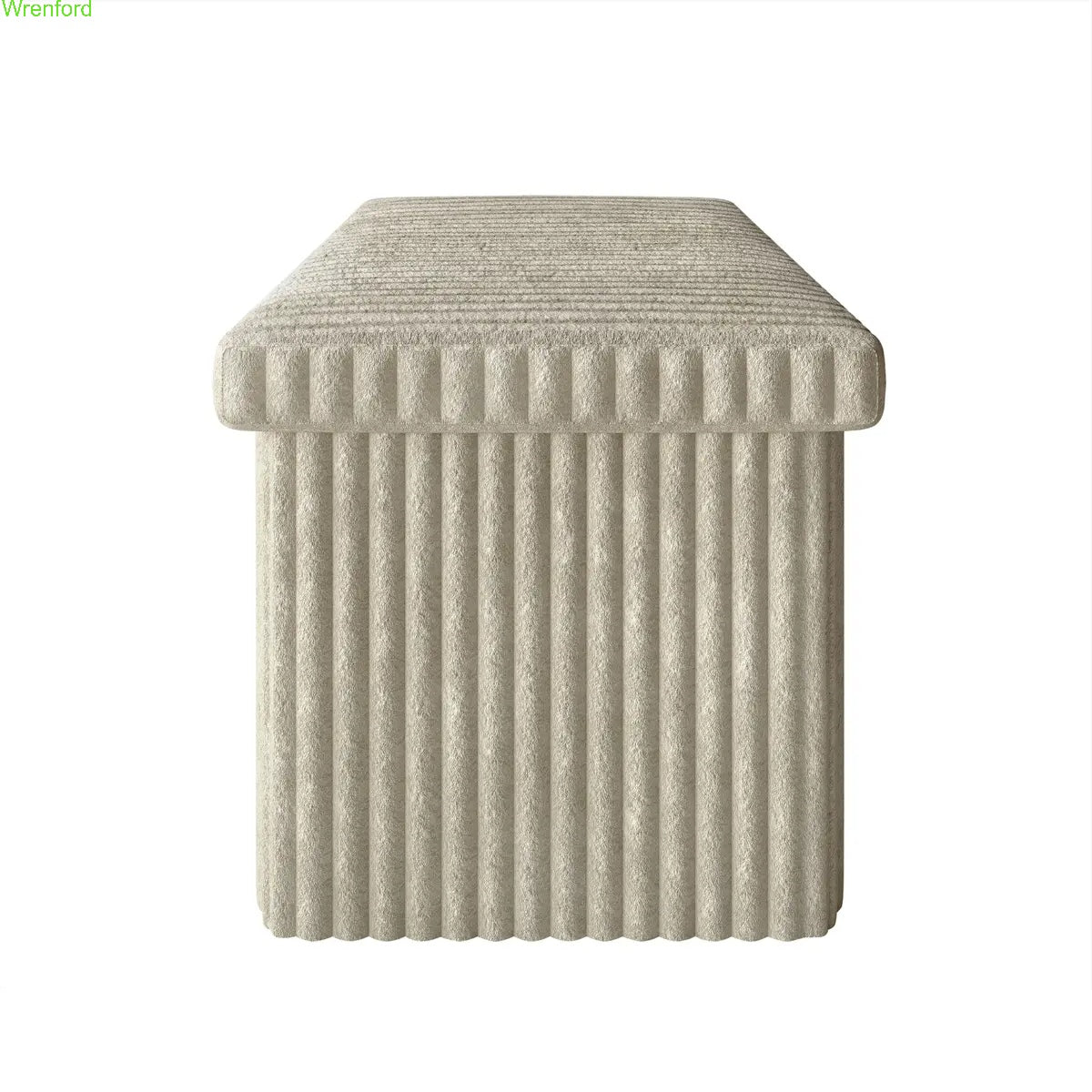 Tufted Folding Storage Ottoman Bench 30"