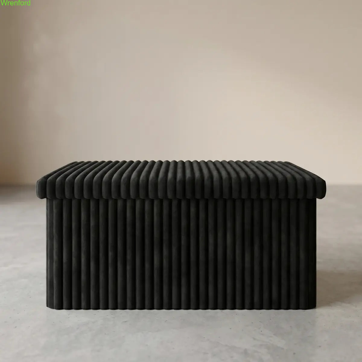 Tufted Folding Storage Ottoman Bench 30"