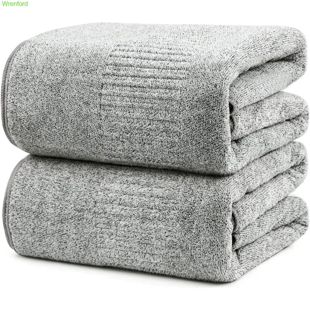Large Super Absorbent Bath Towels – 2 or 4 Pack, Quick Dry & Soft