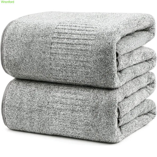 Large Super Absorbent Bath Towels – 2 or 4 Pack, Quick Dry & Soft