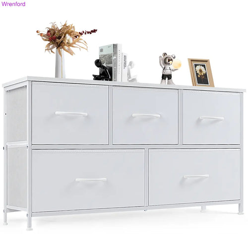 5-Drawer Fabric Dresser Chest – Modern Storage Cabinet