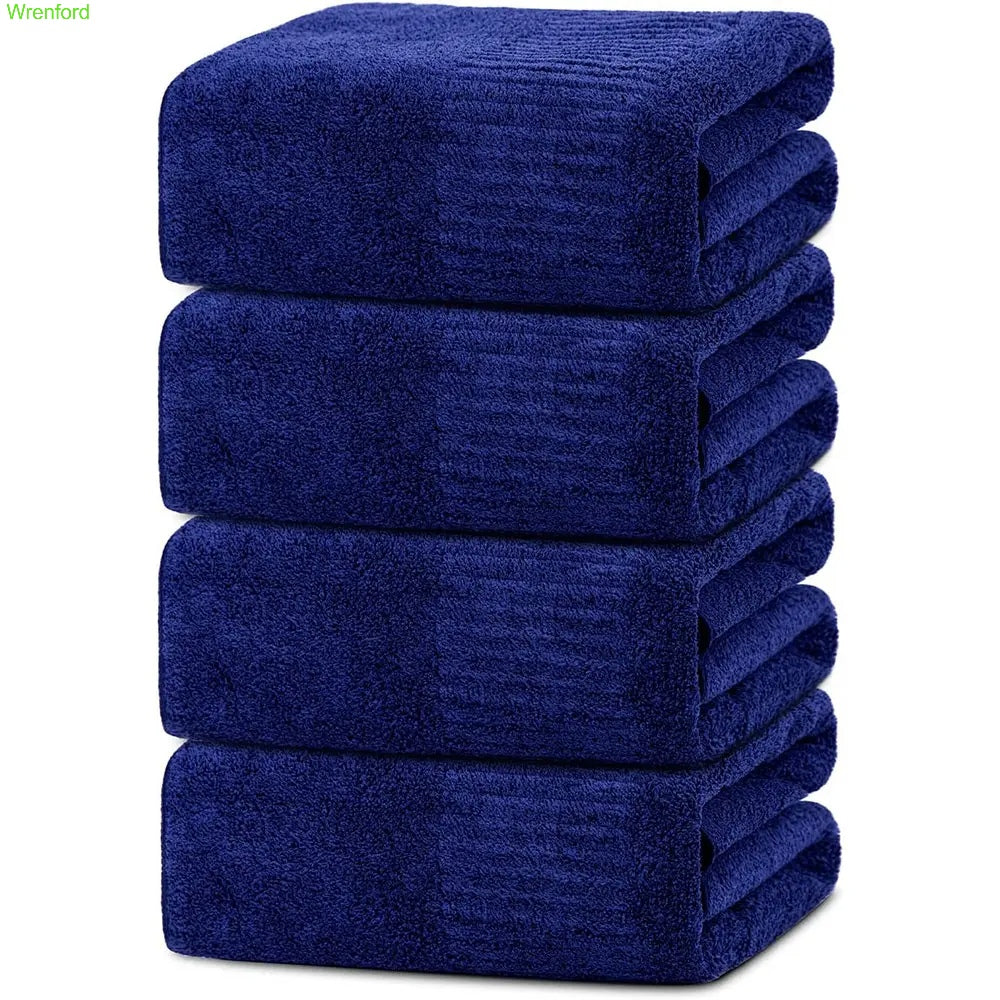 Large Super Absorbent Bath Towels – 2 or 4 Pack, Quick Dry & Soft