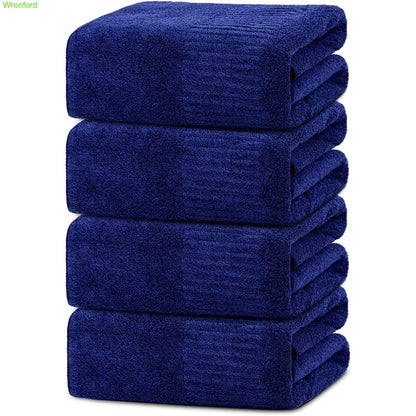 Large Super Absorbent Bath Towels – 2 or 4 Pack, Quick Dry & Soft