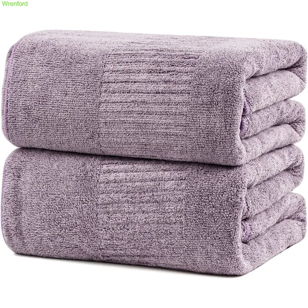 Large Super Absorbent Bath Towels – 2 or 4 Pack, Quick Dry & Soft